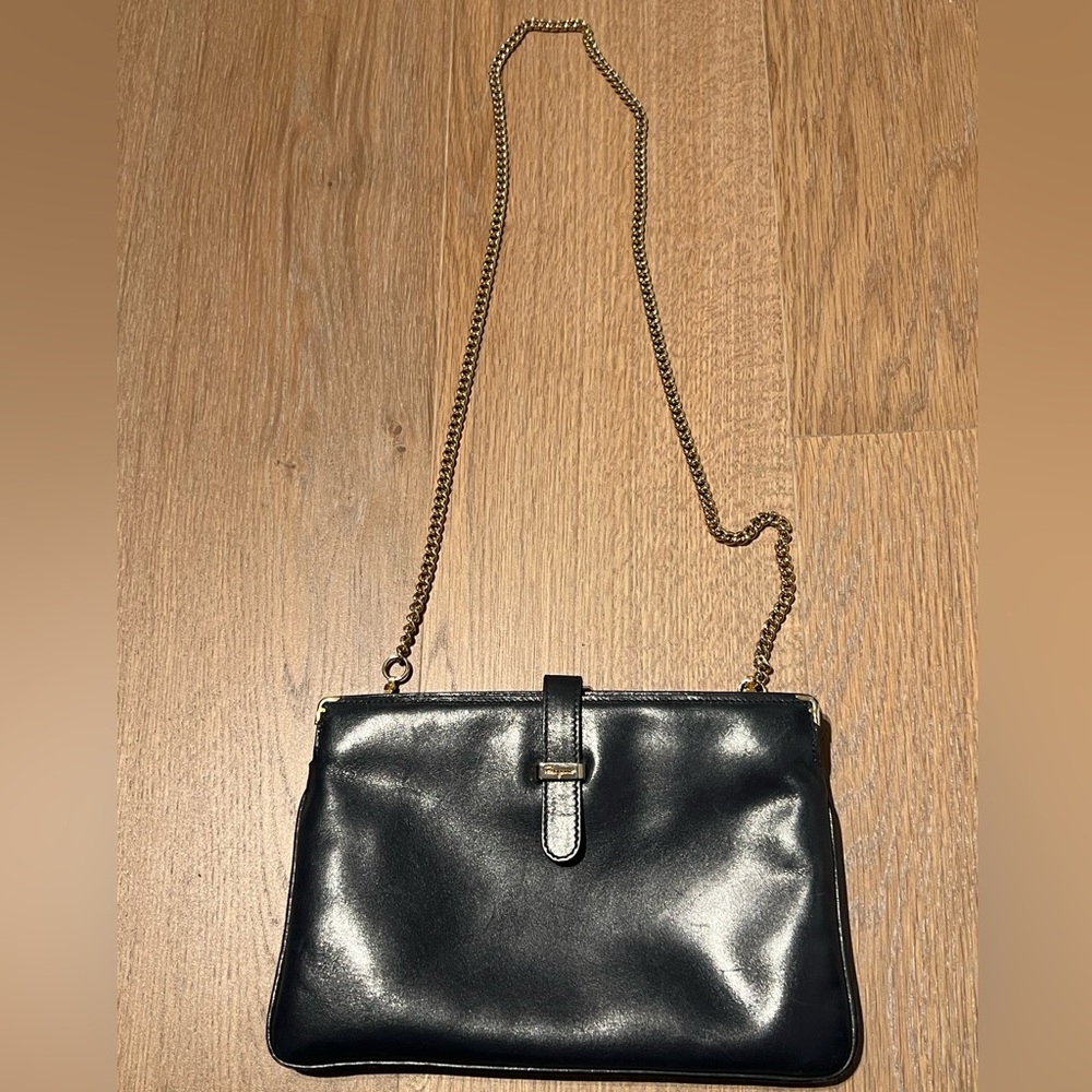 Salvatore Ferragamo Firenze Vintage Navy Crossbody